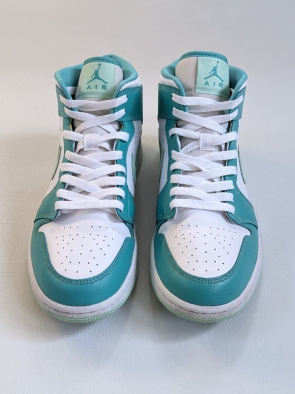 Nike Air Jordan 1 Mid Top Marine Green Youth 10 Women's 11.5 - Picture 3 of 8